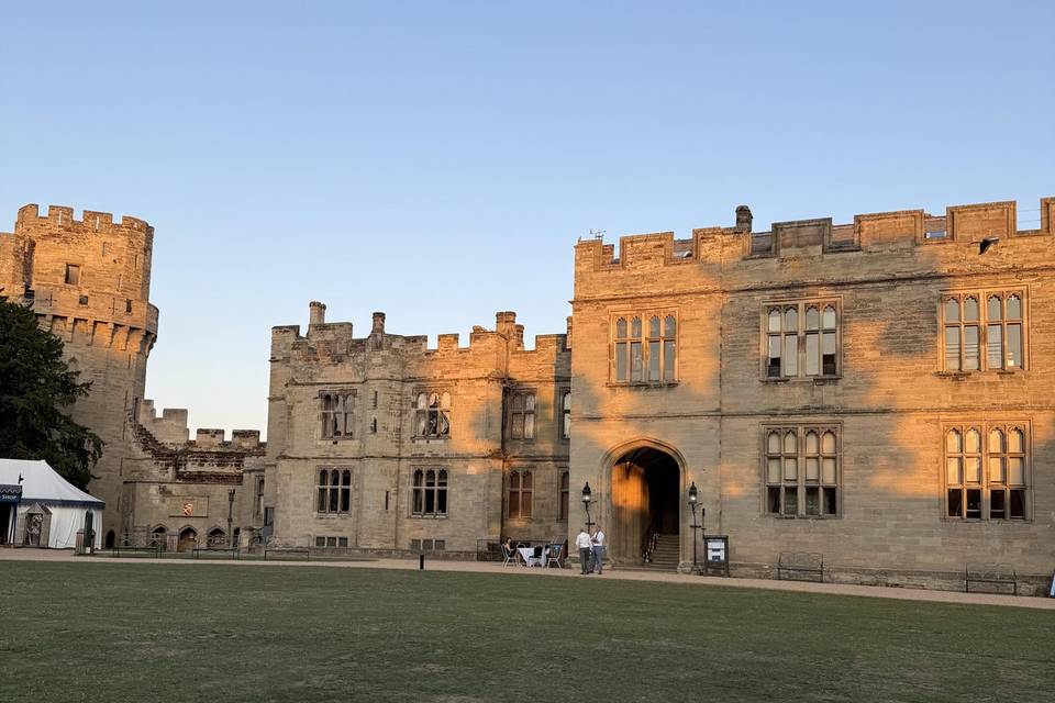 Sunset Warwick castle venue