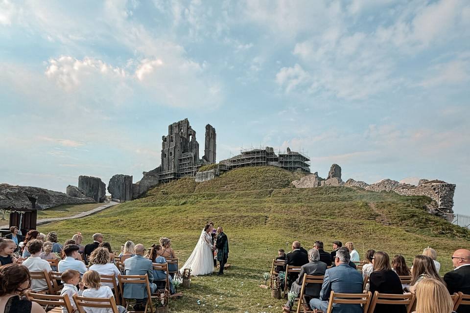 Ceremony Corfe castle