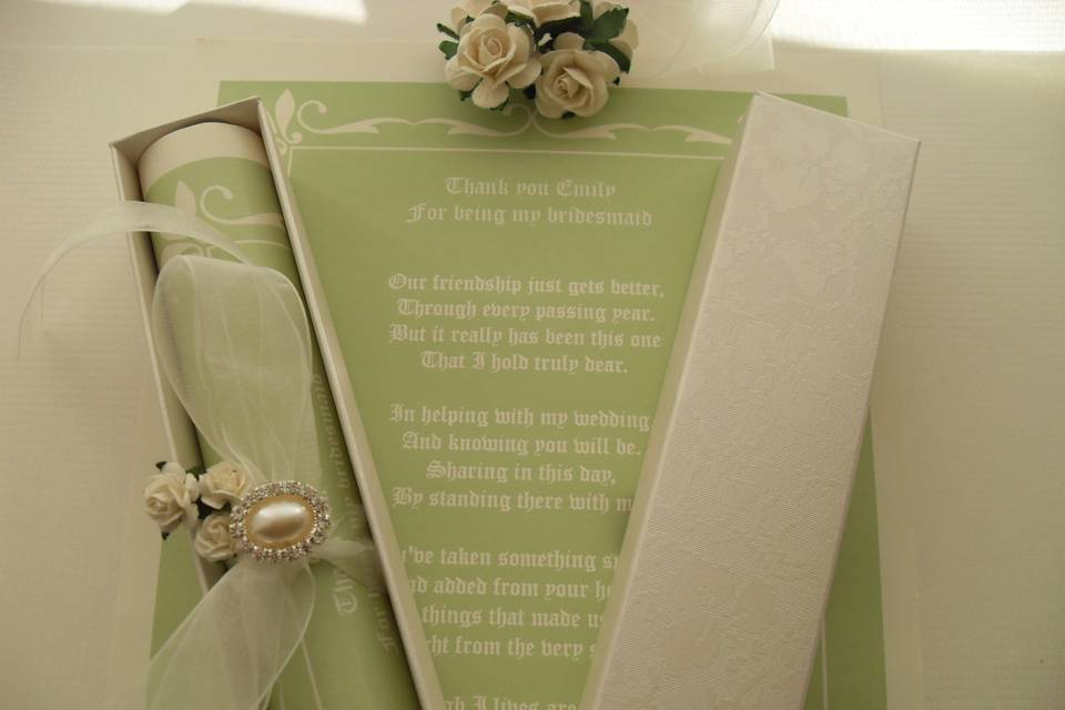Personal Touch - Poem Scrolls