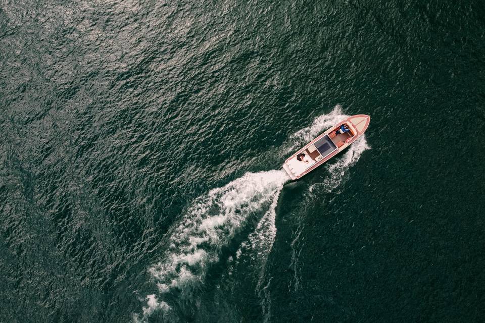 Boat on Lake Como