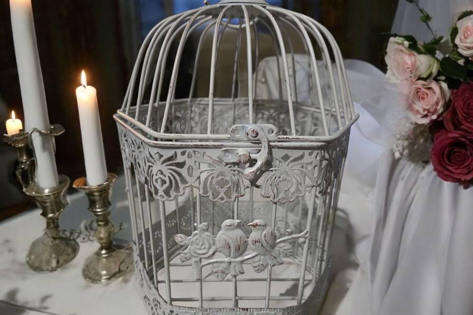 Birdcage table pieces