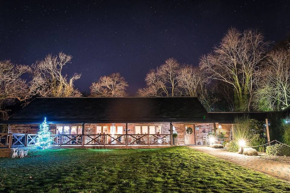 Wray's barn on a winter's night