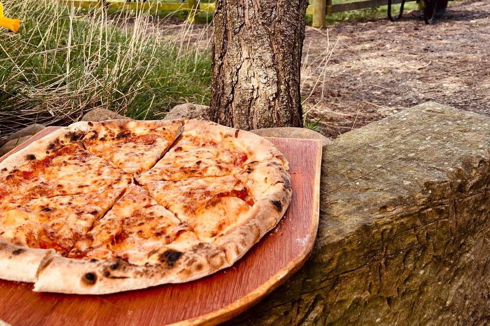 Pizzas at Ash Tree Farm Venue