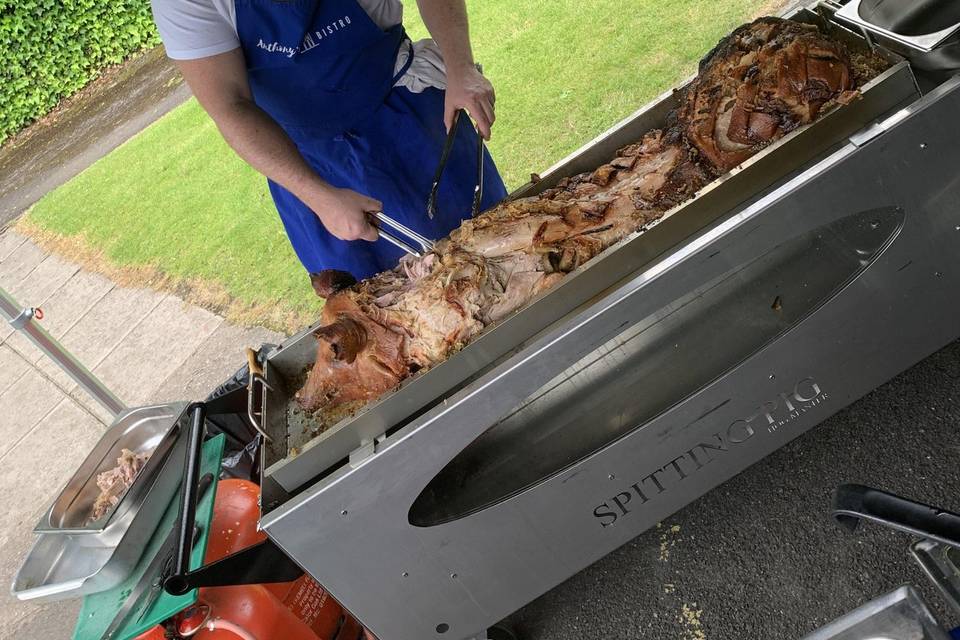 Hog roast evening catering