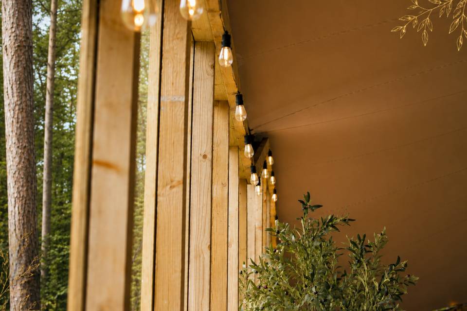 Rustic Woodland Stretch Tent
