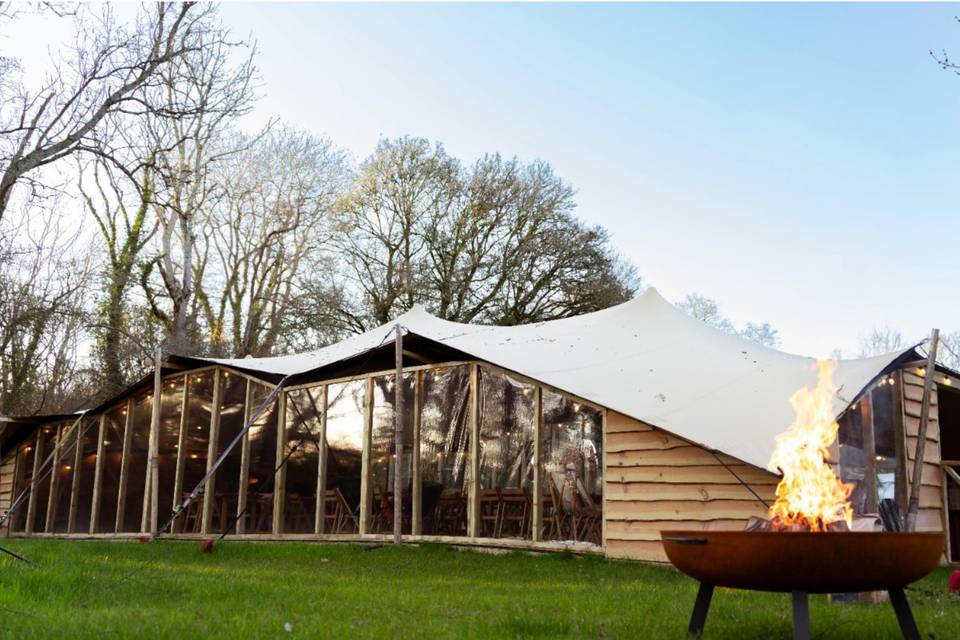 Rustic Woodland Stretch Tent