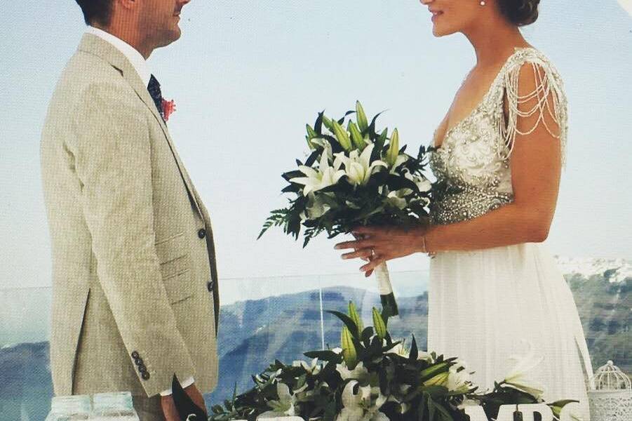 Santorini wedding