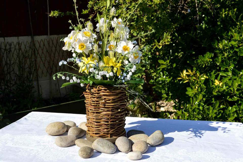 Spring floral display