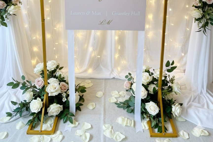 Pastel Pink Hanging Sign