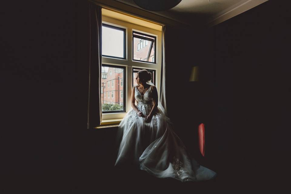 Hoarcross Hall Bridal portrait