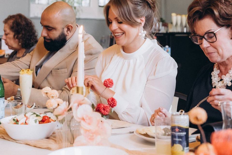 Wedding sit down meals