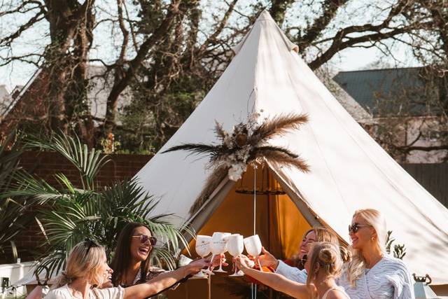 Blank Canvas Tent Hire in Devon Wedding Marquee Tipi Hire