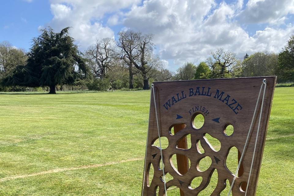 Wall ball maze
