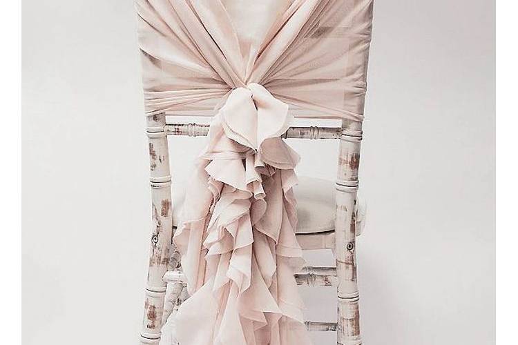 Chiffon ruffles sash