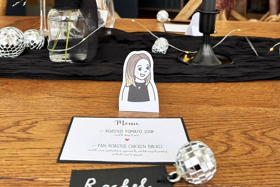 Guest Portrait Name Card