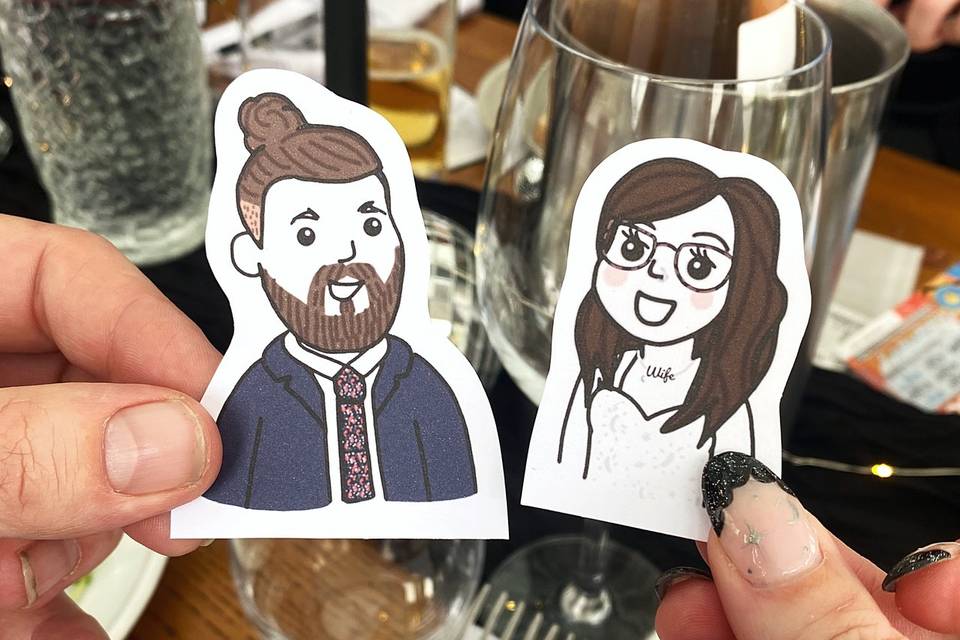 Illustrated digitally by hand