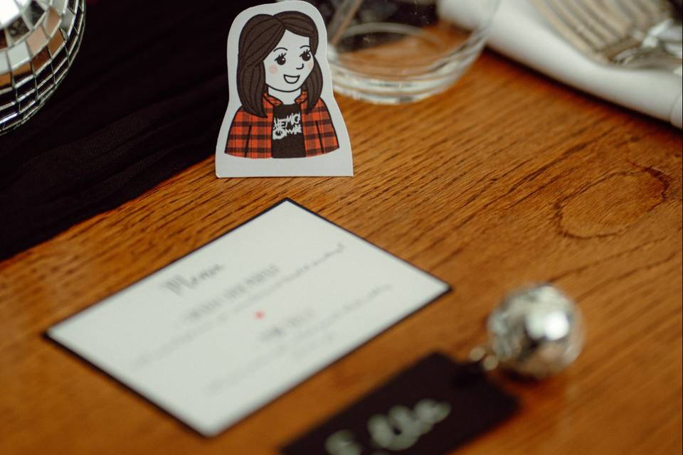 Guest Portrait Name Cards