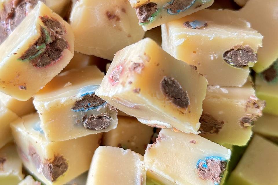 Rainbow fudge