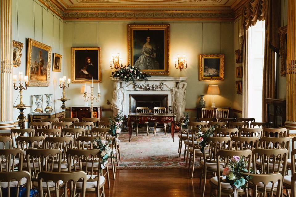 Ceremony Set up in The Drawing Room