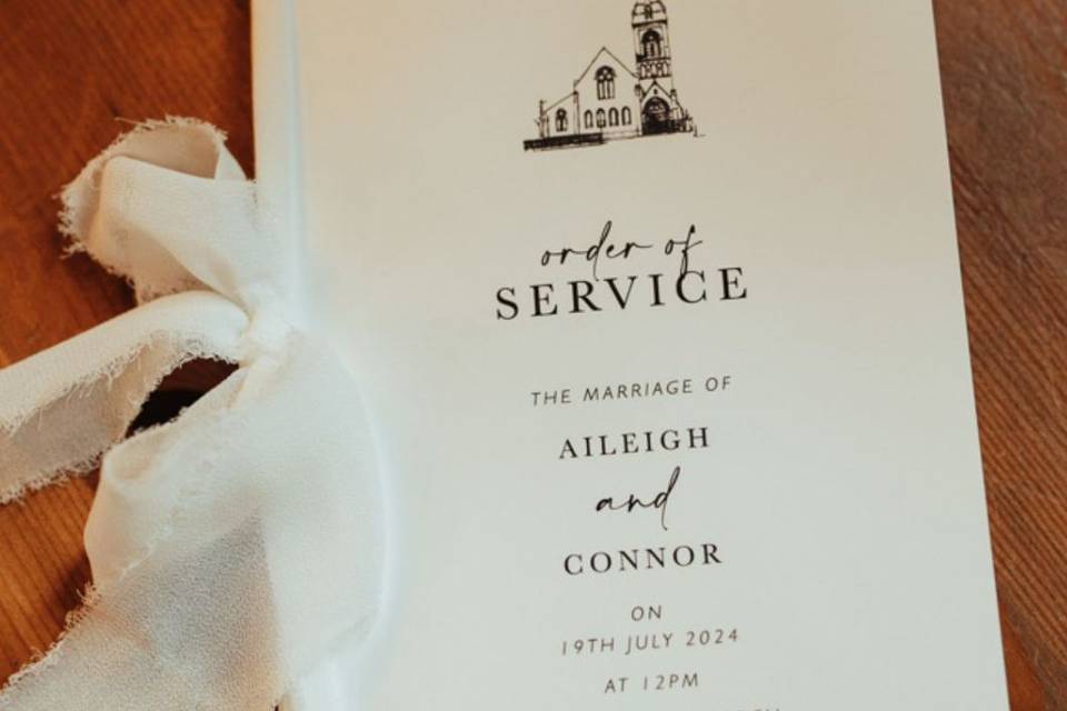 Order of service