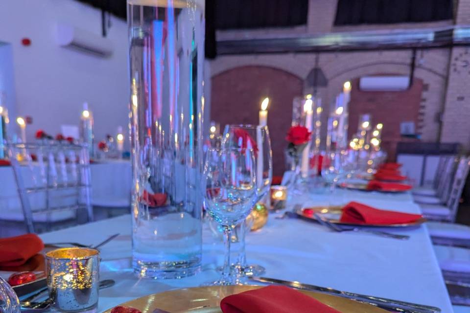 Candle lit valentine
