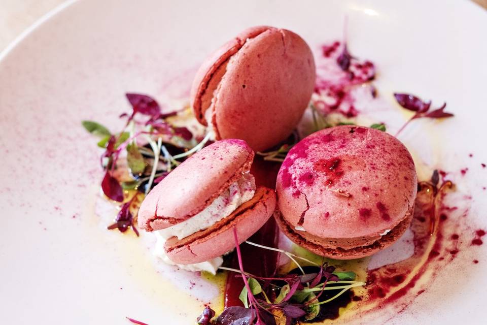 Goats Cheese Macarons Starter