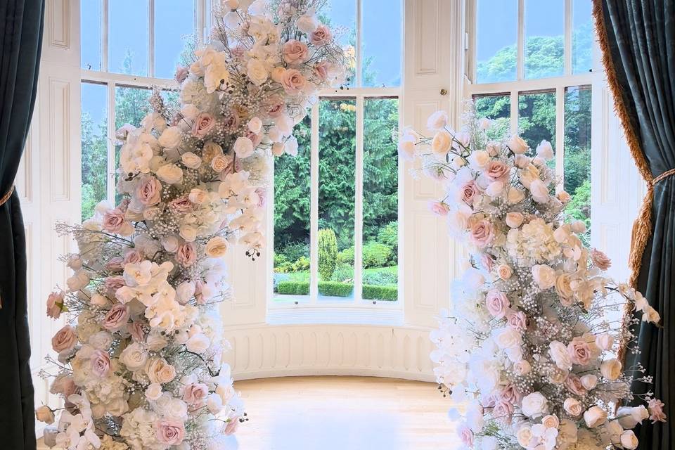 Floral pillars