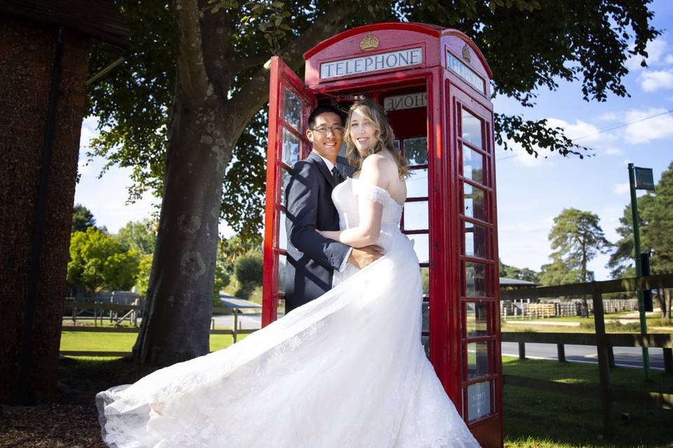 Phone box wedding