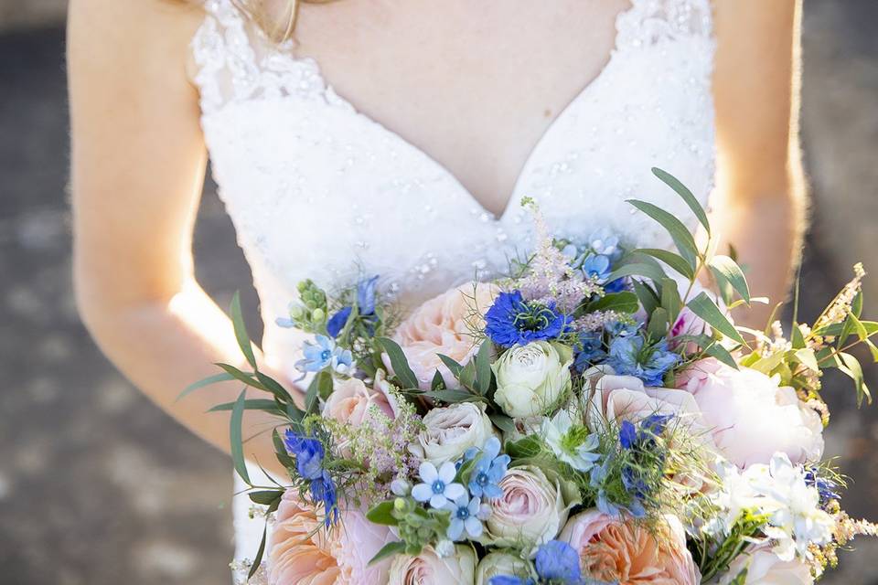 Bride & Flowers