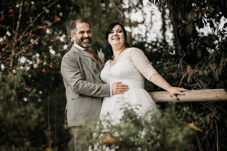 Rustic Wedding - the couple