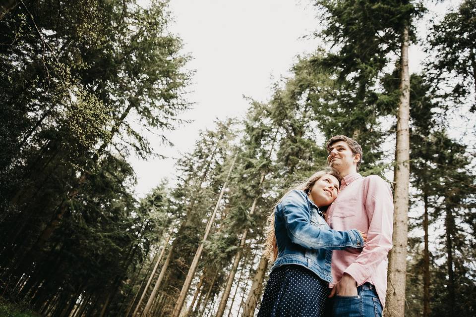 Rustic Woodland Engagement