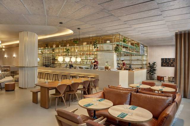 At the café