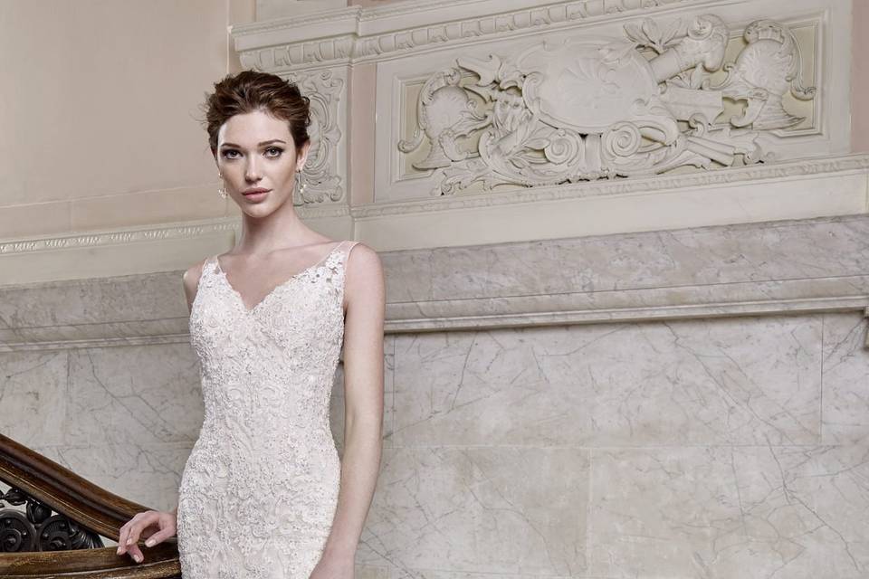 Floor-length wedding gown