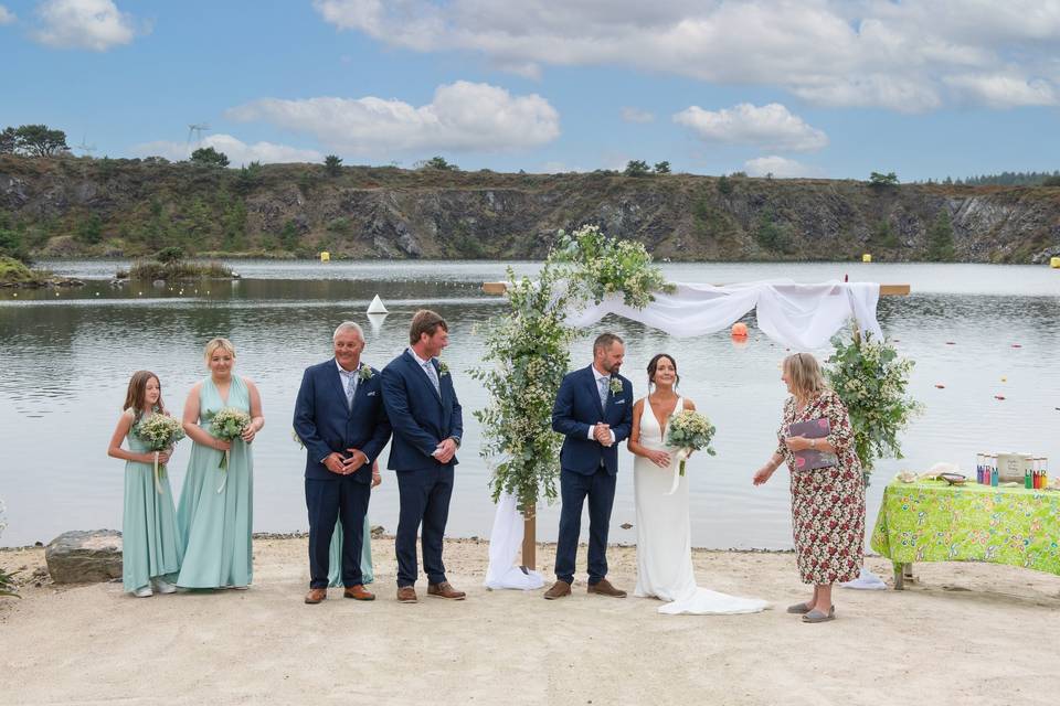 Ceremony at Trevassack Lake