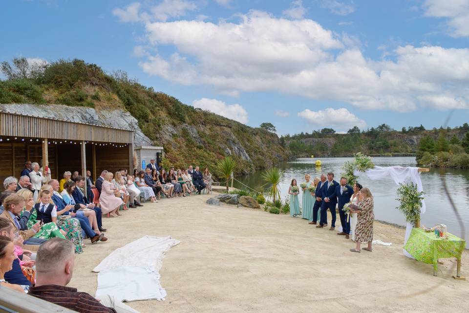 Ceremony at Trevassack Lake