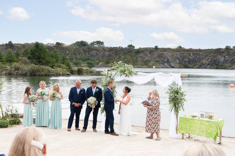 Ceremony on the beach