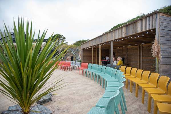 Guests on the beach