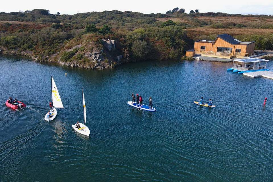 Watersports at Trevassack lake