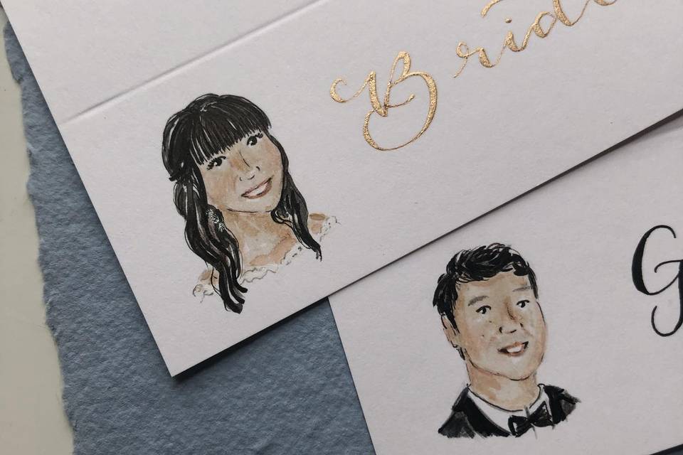 Wedding place cards