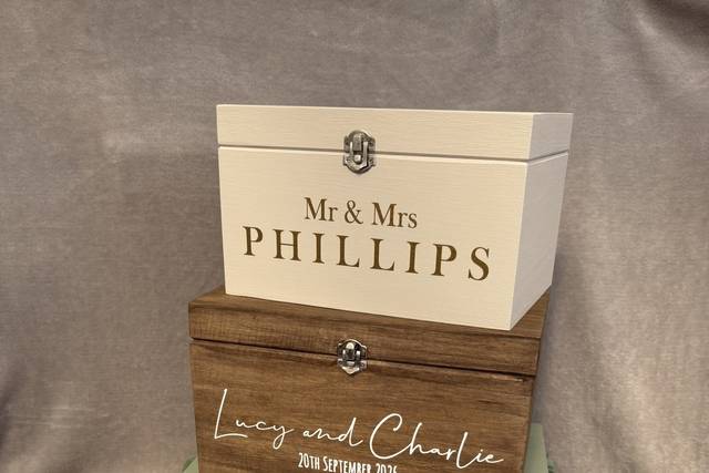 Bespoke wedding card box