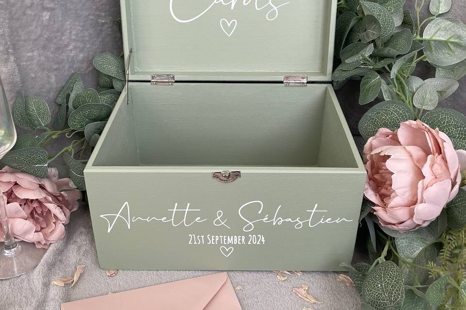 Bespoke wedding card box