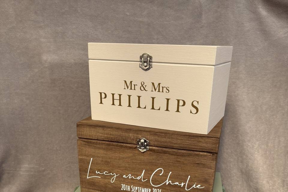 Bespoke wedding card box