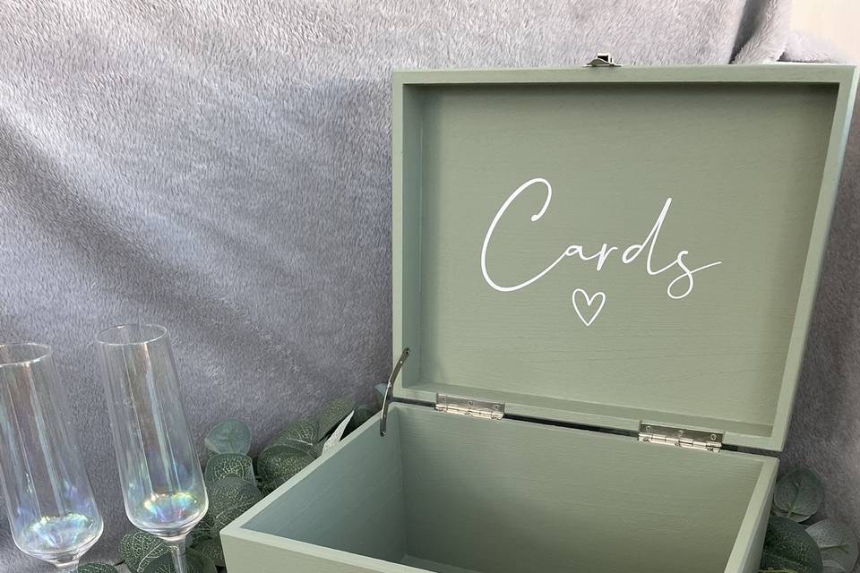 Bespoke wedding card box