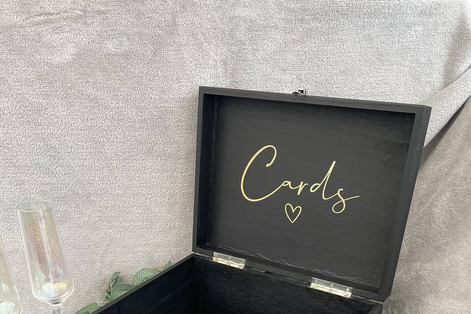 Bespoke wedding card box