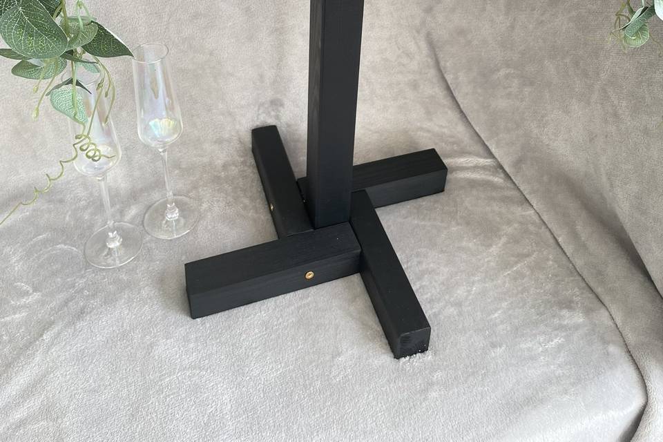 Freestanding direction sign.