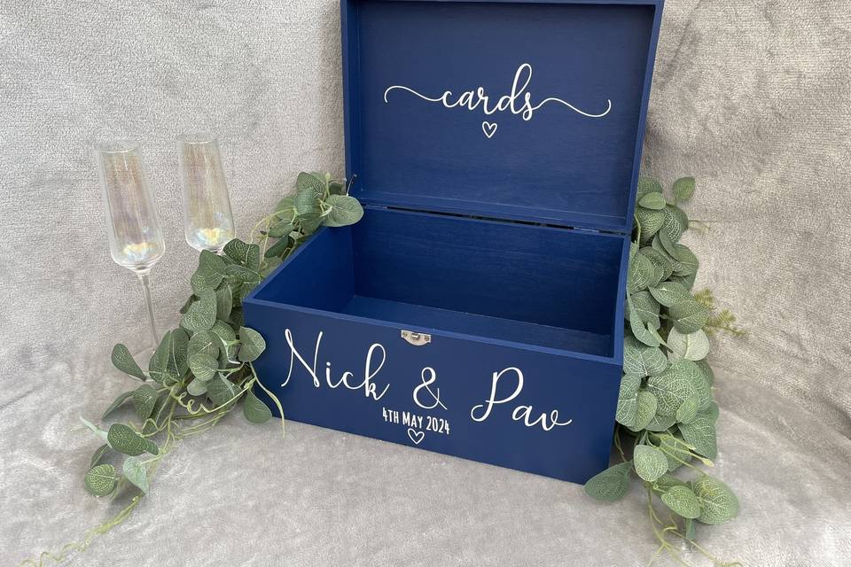 Bespoke wedding card box