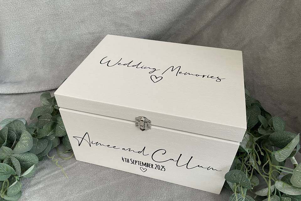 Bespoke wedding card box