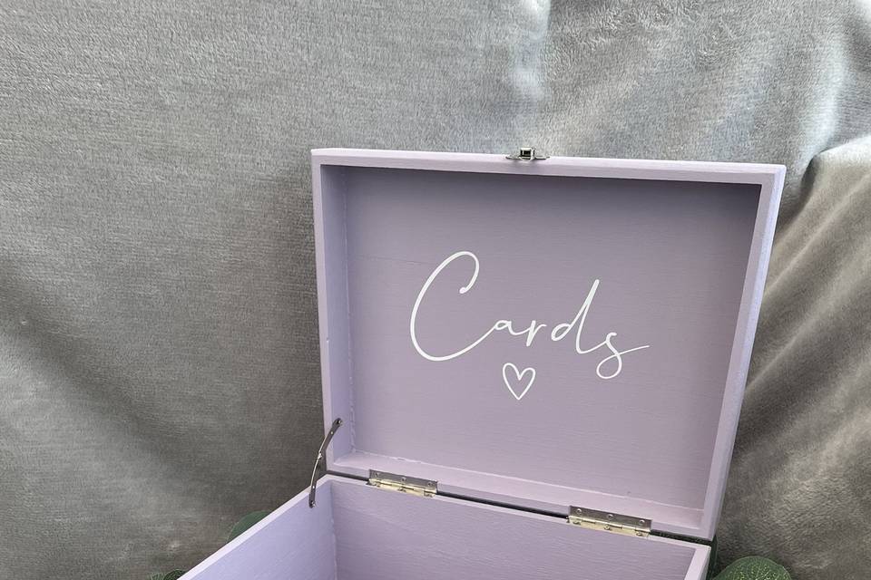 Bespoke wedding card box