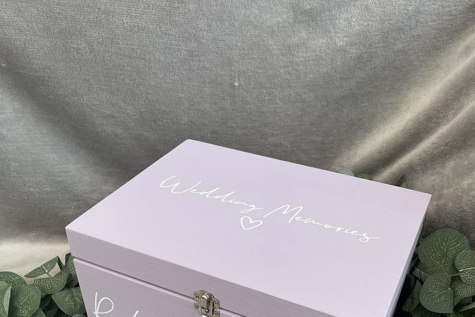 Bespoke wedding card box