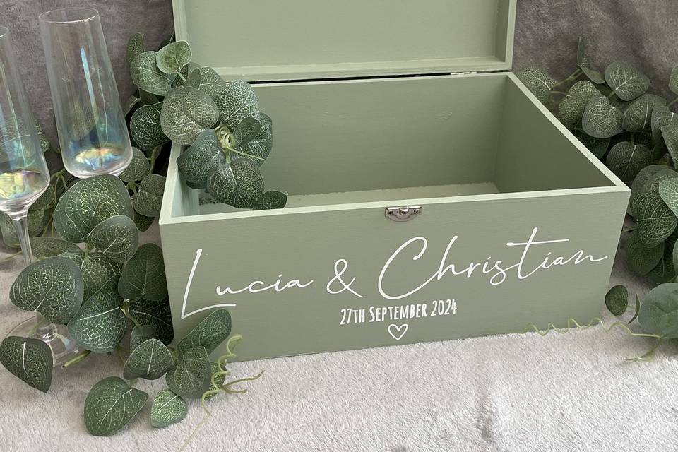 Bespoke wedding card box